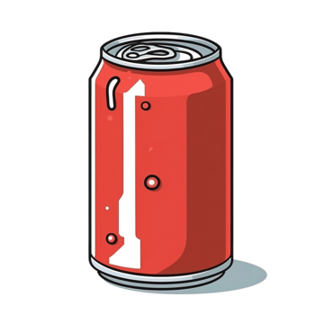 Box with cans illustration